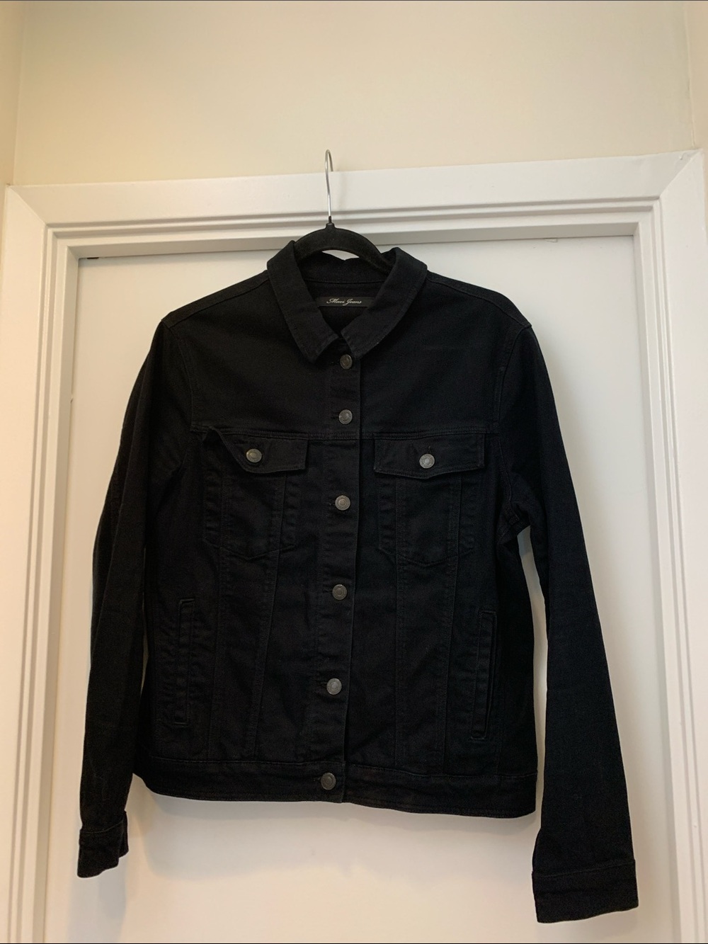 Mavi Black Denim Jean Jacket - Women's Button-Front